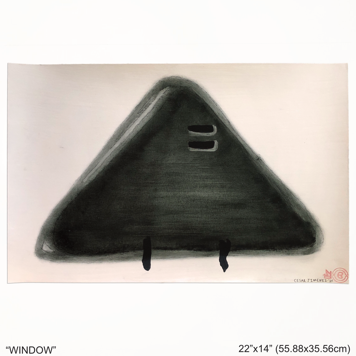 “WINDOW” - MIXED MEDIA PAINTING BY CESAR JIMENEZ