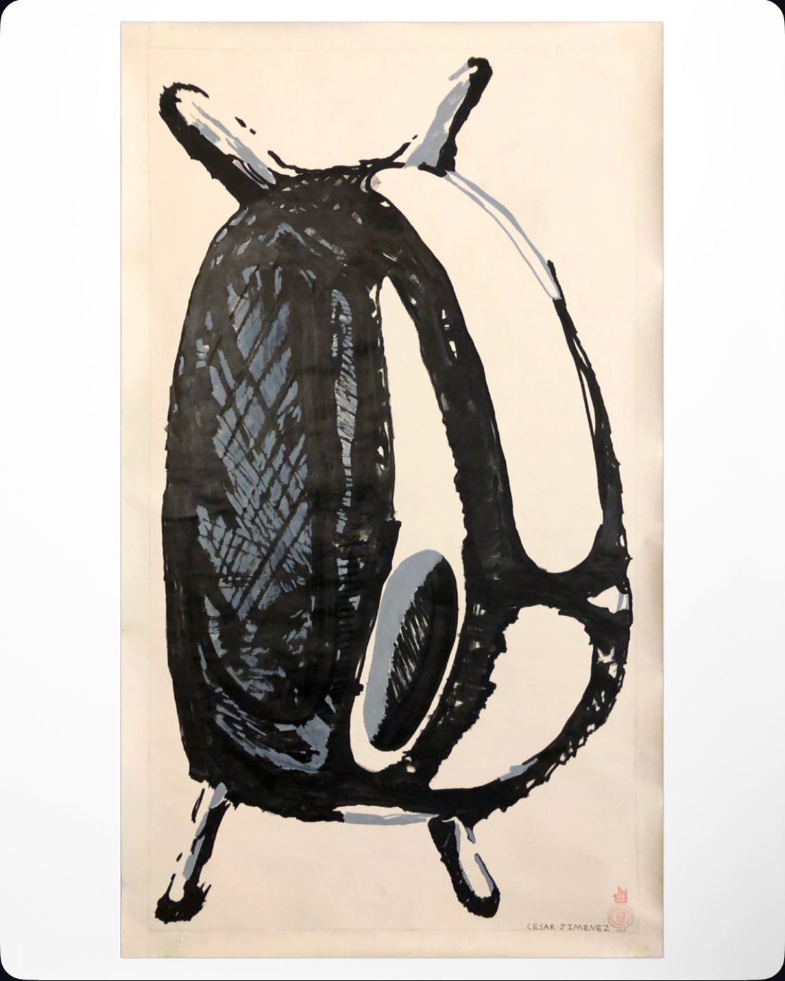 “HERE NOW” - Acrylic painting by Cesar Jimenez