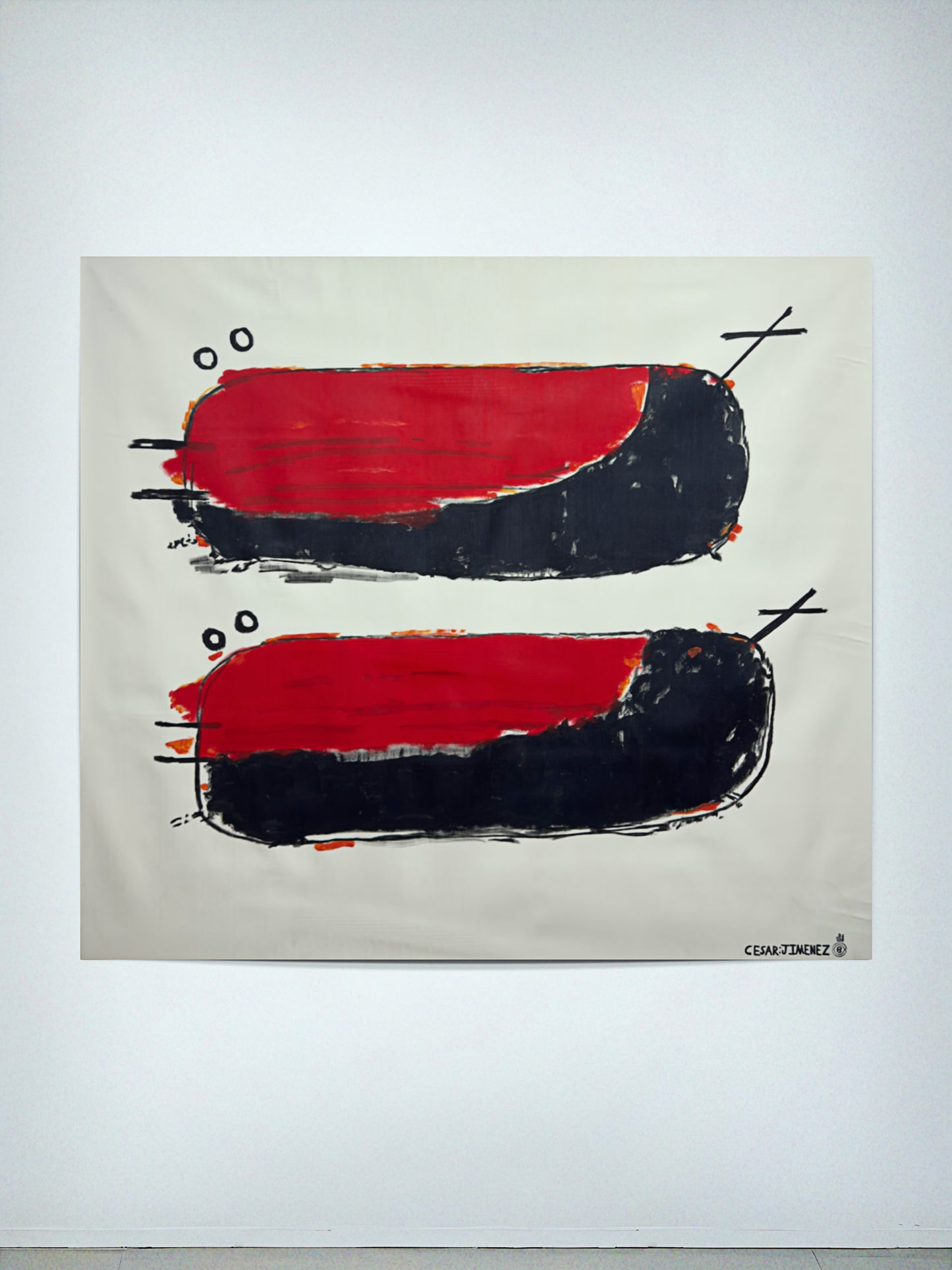 "GRACE" - *ENLARGED CONCEPT* ACRYLIC PAINTING BY CESAR JIMENEZ