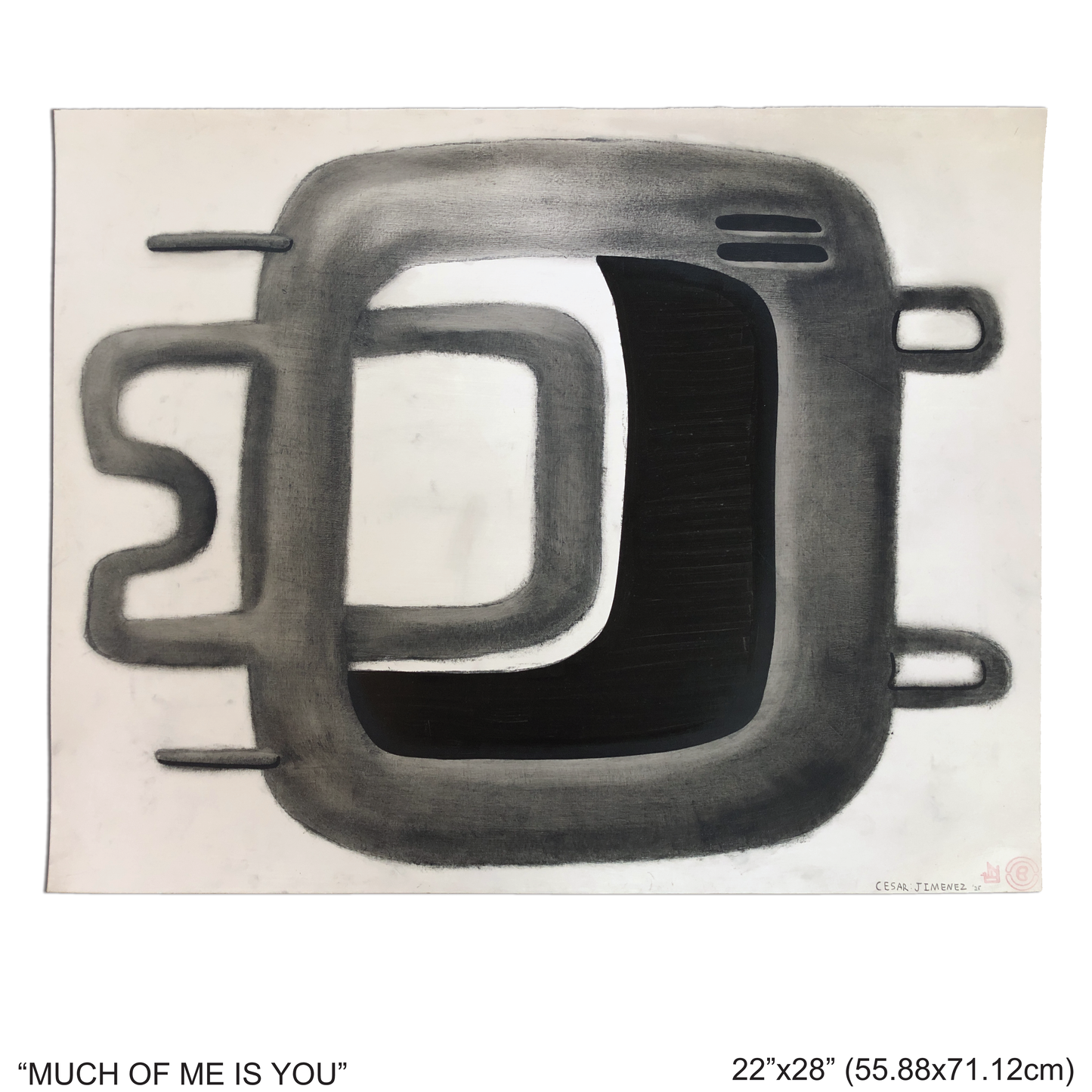 “MUCH OF ME IS YOU” - MIXED MEDIA PAINTING BY CESAR JIMENEZ