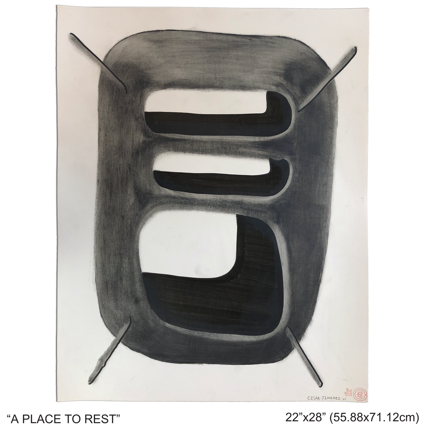 “A PLACE TO REST” - MIXED MEDIA PAINTING BY CESAR JIMENEZ