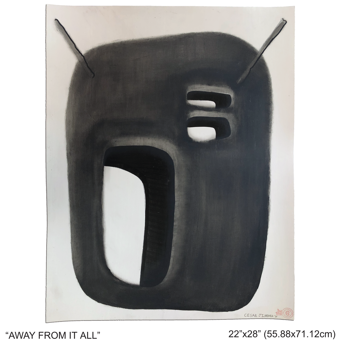 “AWAY FROM IT ALL” - MIXED MEDIA PAINTING BY CESAR JIMENEZ