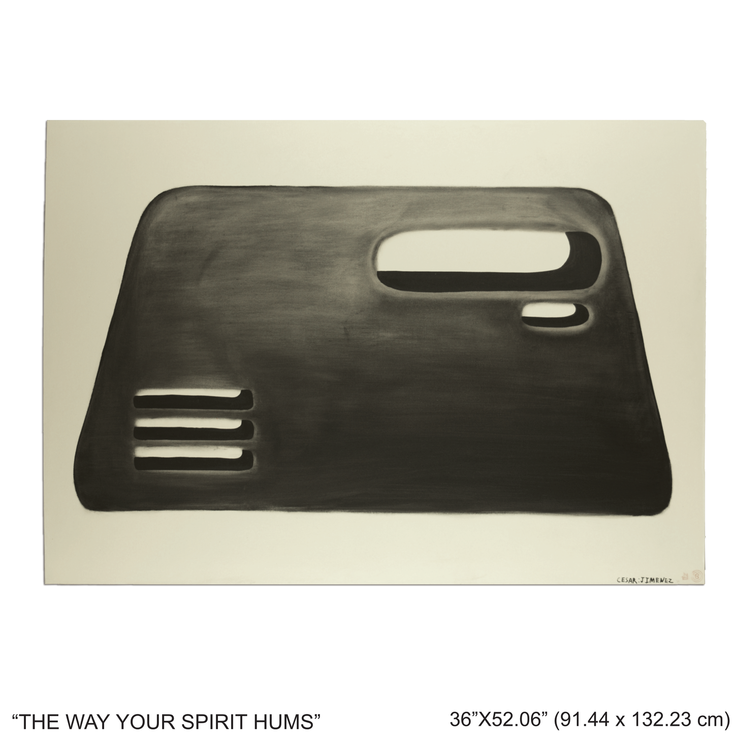 "THE WAY YOUR SPIRIT HUMS" - MIXED MEDIA PAINTING BY CESAR JIMENEZ