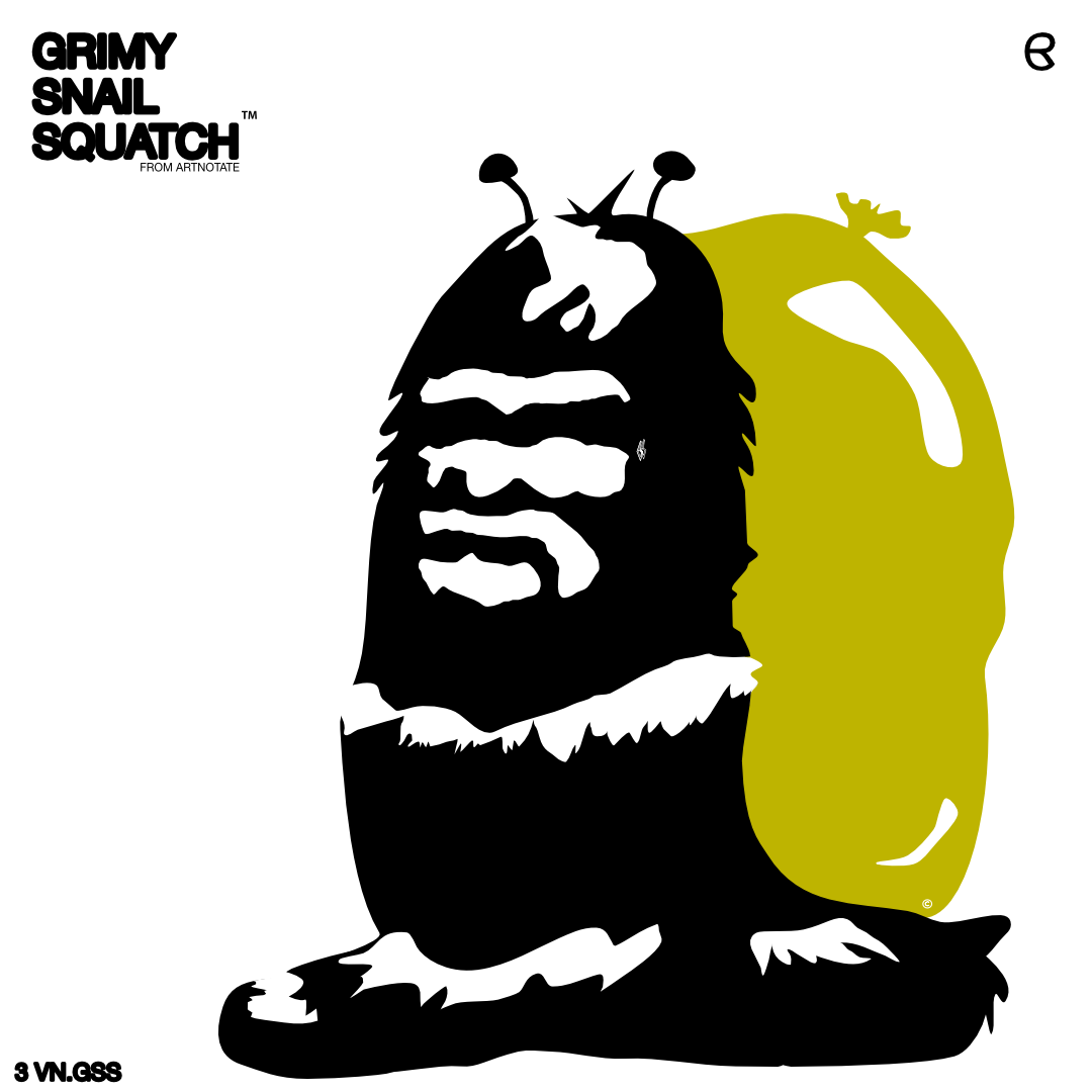 UNFRAMED "GRIMY SNAIL SQUATCH" No.3 *Low Inventory*