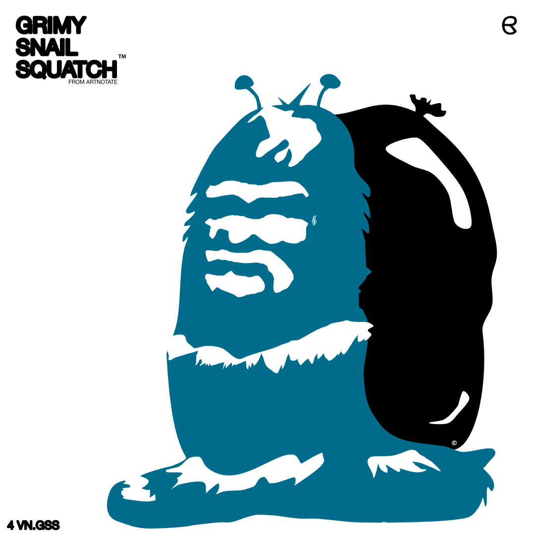 UNFRAMED "GRIMY SNAIL SQUATCH" No.4