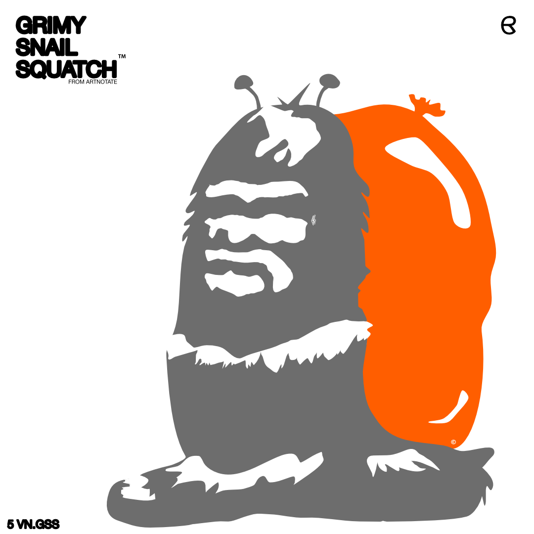 UNFRAMED "GRIMY SNAIL SQUATCH" No.5