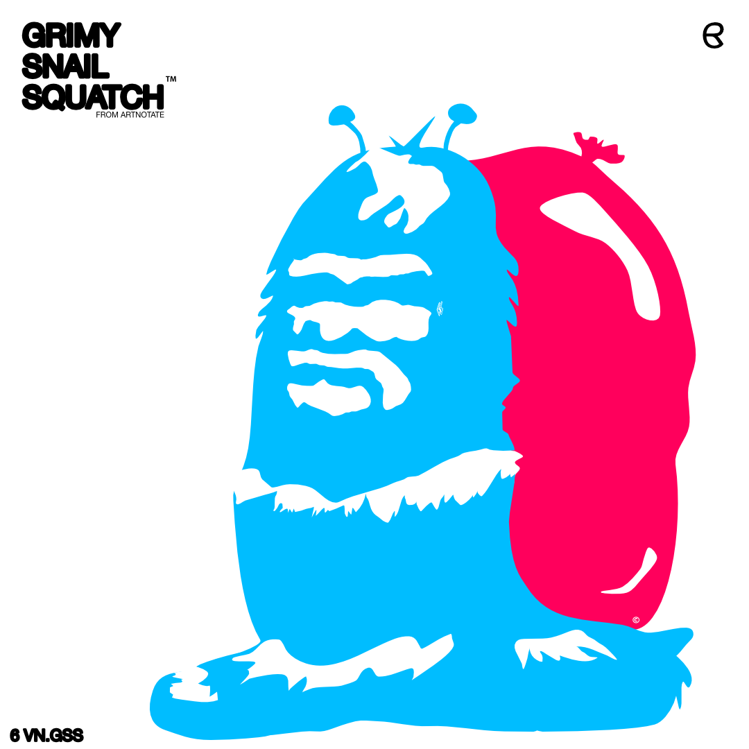 UNFRAMED "GRIMY SNAIL SQUATCH" No.6