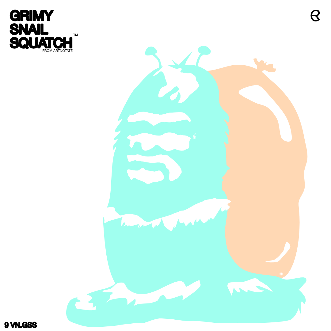 UNFRAMED "GRIMY SNAIL SQUATCH" No.9