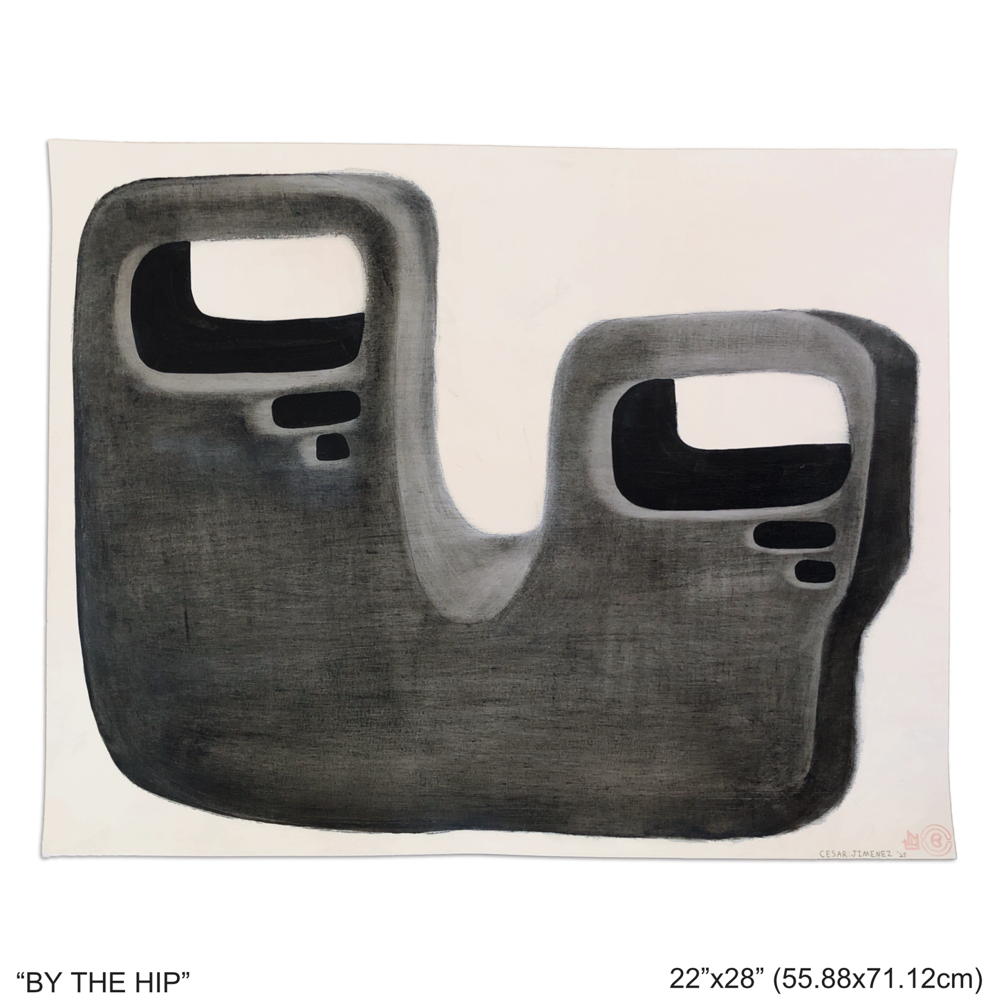 “BY THE HIP” - MIXED MEDIA PAINTING BY CESAR JIMENEZ