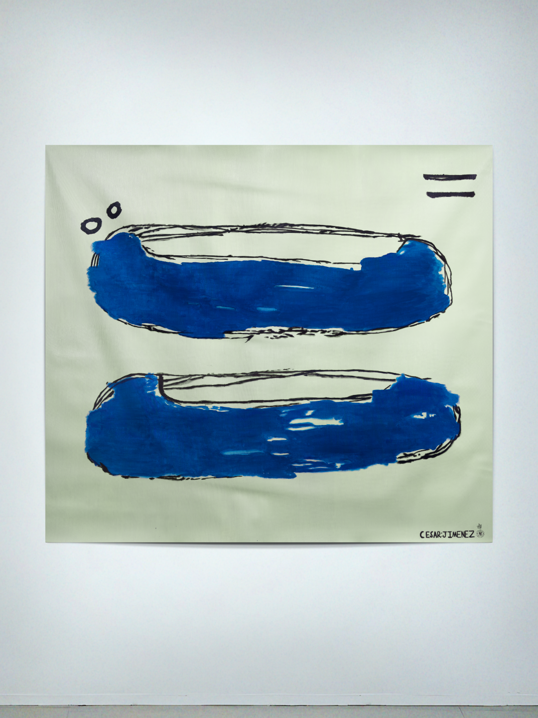 "EAR TO HEAVEN" - *ENLARGED CONCEPT* ACRYLIC PAINTING BY CESAR JIMENEZ