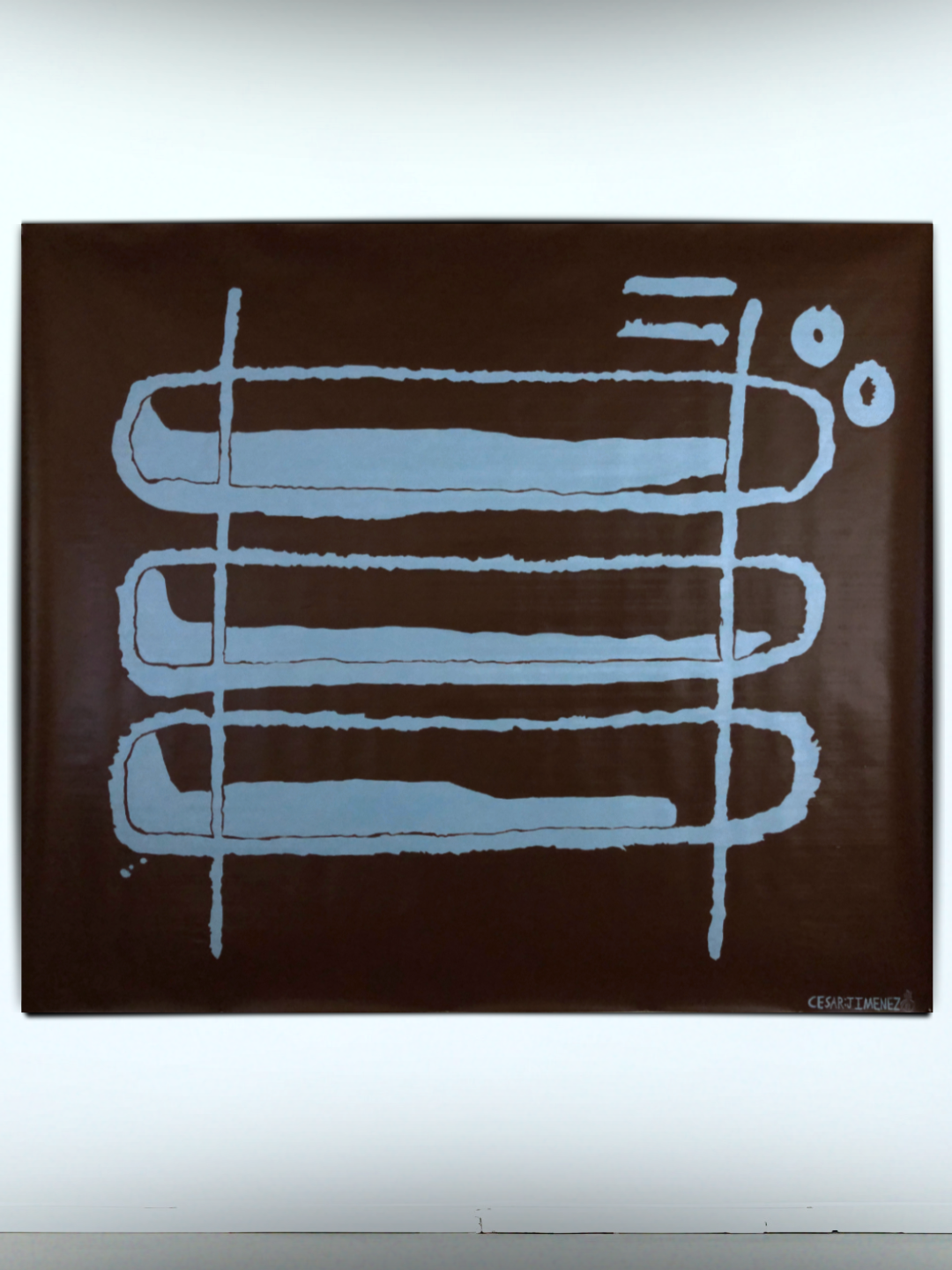 "BLESSED" VERSION 2 - *ENLARGED CONCEPT* ACRYLIC PAINTING BY CESAR JIMENEZ