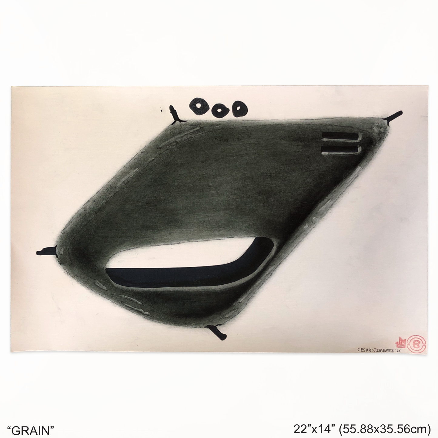 “GRAIN” - MIXED MEDIA PAINTING BY CESAR JIMENEZ