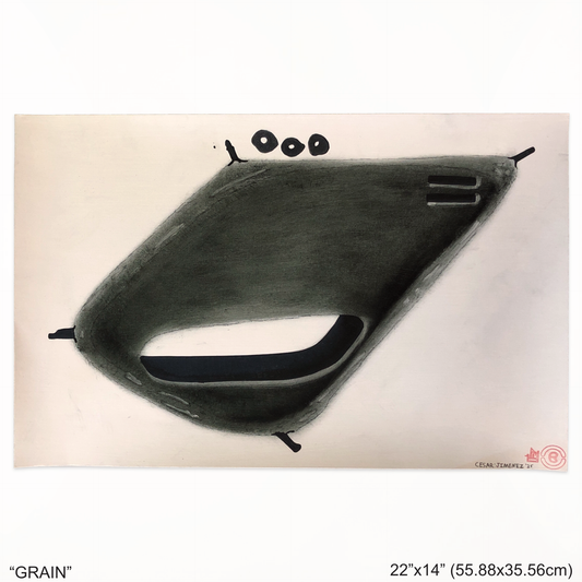 “GRAIN” - MIXED MEDIA PAINTING BY CESAR JIMENEZ
