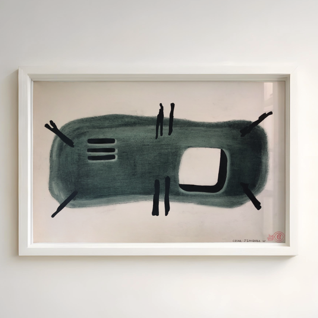 “VIEWER” - MIXED MEDIA PAINTING BY CESAR JIMENEZ