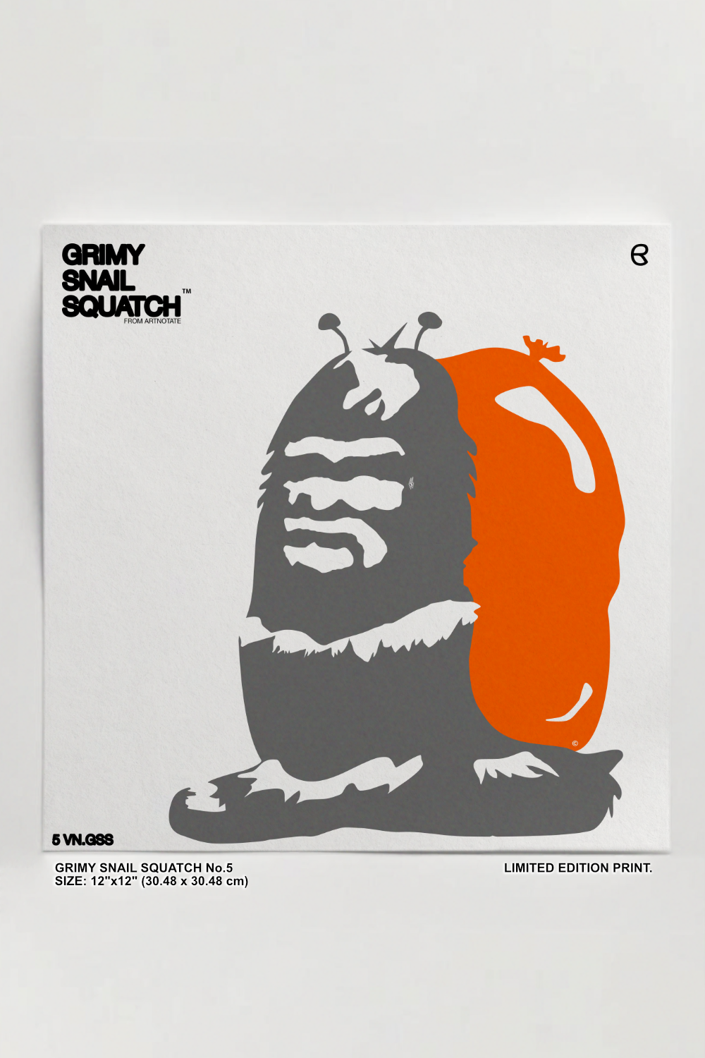 UNFRAMED "GRIMY SNAIL SQUATCH" No.5