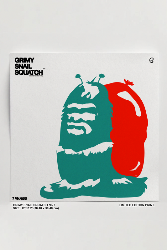 UNFRAMED "GRIMY SNAIL SQUATCH" No.7 *Low Inventory*