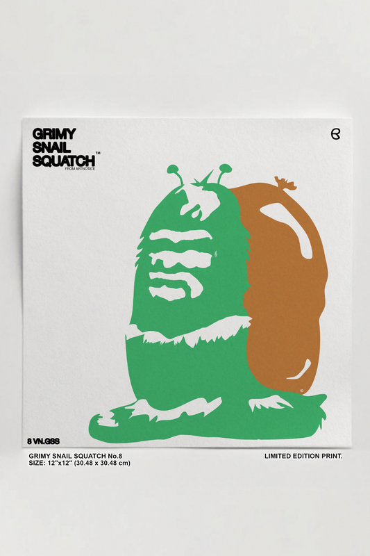 UNFRAMED "GRIMY SNAIL SQUATCH" No.8