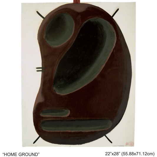 "HOME GROUND" - MIXED MEDIA PAINTING BY CESAR JIMENEZ