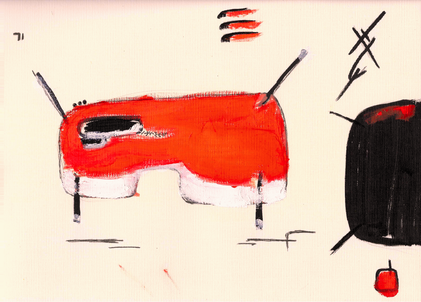 “CHILDLIKE WONDER” No.1 - MIXED MEDIA PAINTING BY CESAR JIMENEZ